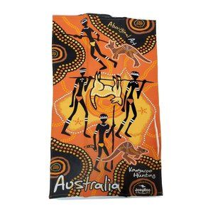 Joeyroo Tea Towel, Australia, Aboriginal Art, Kangaroo, cotton, kitchen, NWOT